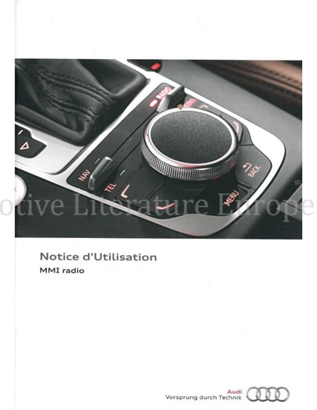 2014 AUDI MMI RADIO OWNERS MANUAL FRENCH