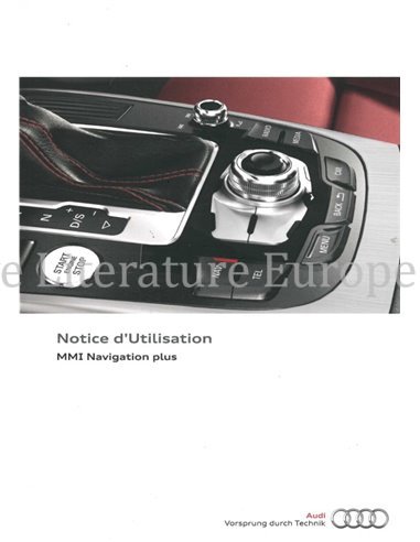 2014 AUDI MMI NAVIGATION OWNERS MANUAL FRENCH