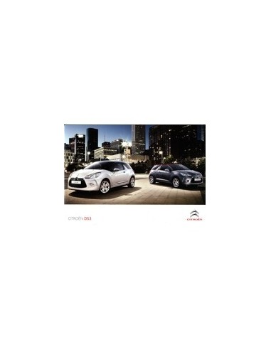 2010 CITROEN DS3 BROCHURE AUSTRALIE