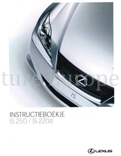 2006 LEXUS IS 250 | IS 220D INSTRUCTIEBOEKJE NEDERLANDS