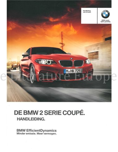 2014 BMW 2 SERIE COUPÉ INSTRUCTIEBOEKJE NEDERLANDS