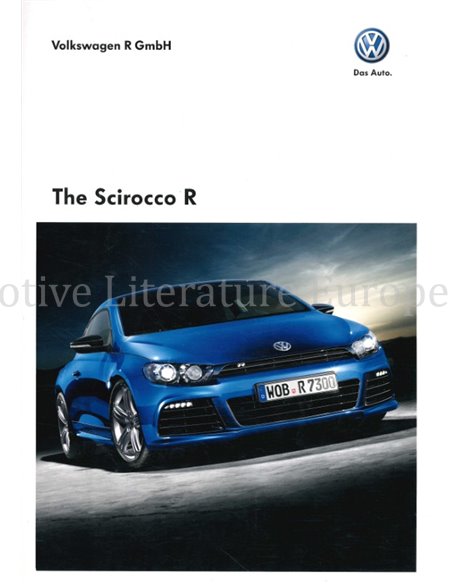 2010 VOLKSWAGEN SCIROCCO R BROCHURE ENGLISH
