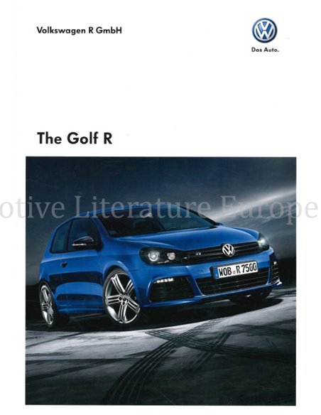 2010 VOLKSWAGEN GOLF R BROCHURE ENGELS