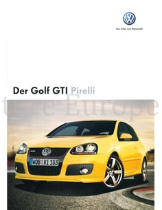2007 VOLKSWAGEN GOLF GTI PIRELLI PROSPEKT DEUTSCH
