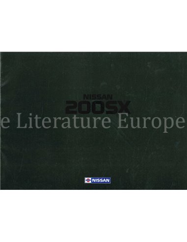 1989 NISSAN 200SX BROCHURE DUTCH