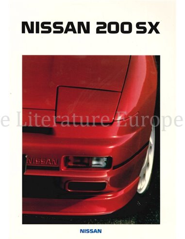 1989 NISSAN 200SX BROCHURE FRENCH