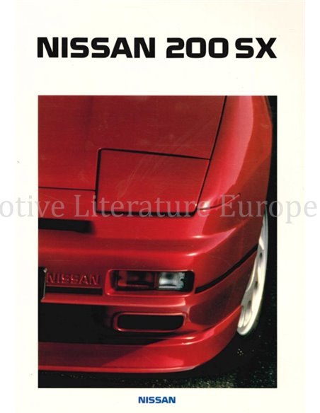 1989 NISSAN 200SX BROCHURE FRANS