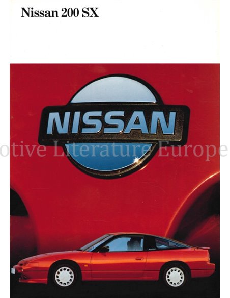 1989 NISSAN 200SX BROCHURE GERMAN