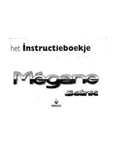 1998 RENAULT MEGANE SCENIC INSTRUCTIEBOEKJE NEDERLANDS