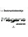 1998 RENAULT MEGANE SCENIC INSTRUCTIEBOEKJE NEDERLANDS