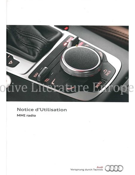 2014 AUDI MMI RADIO BETRIEBSANLEITUNG FRANZÖSISCH