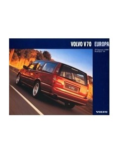 1999 VOLVO V70 EUROPA LEAFLET NEDERLANDS