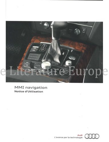 2011 AUDI MMI NAVIGATION OWNERS MANUAL FRENCH