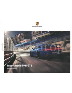 2022 PORSCHE 911 GT3 HARDCOVER BROCHURE ITALIAANS