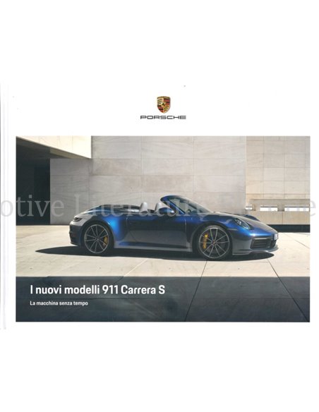 2020 PORSCHE 911 CARRERA S HARDCOVER PROSPEKT ITALIENISCH