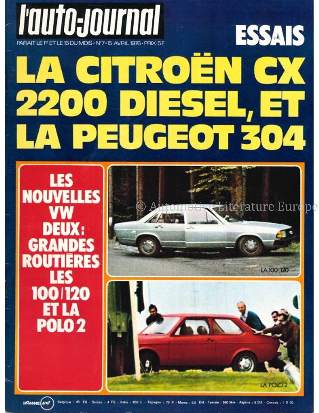1976 L’AUTO-JOURNAL MAGAZINE 07 FRENCH