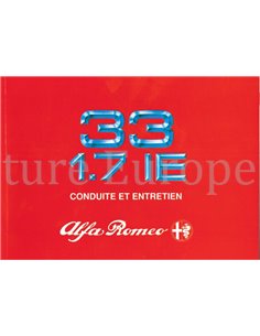 1990 ALFA ROMEO 33 BETRIEBSANLEITUNG FRANZÖSISCH