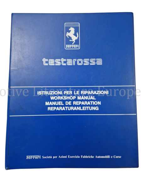 1984 FERRARI TESTAROSSA WERKSTATTHANDBUCH 330/84