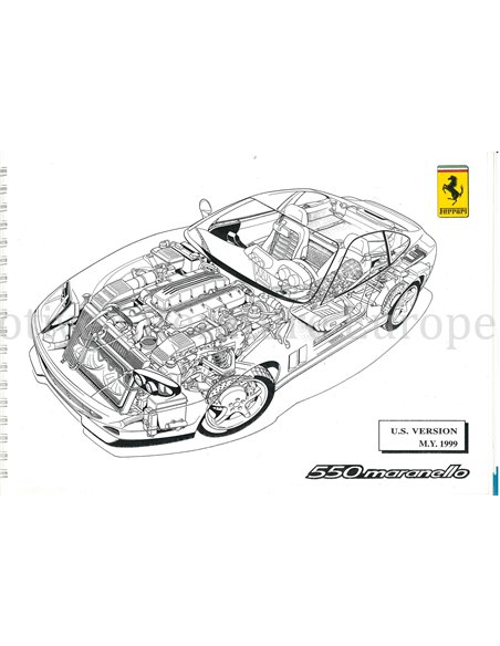 1999 FERRARI 550 MARANELLO BETRIEBSANLEITUNG 1392/98 (VS AUFLAGE)