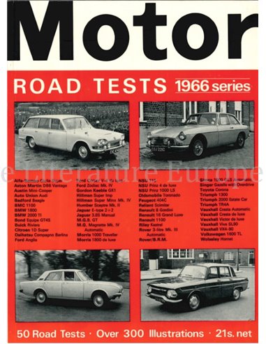 MOTOR, ROAD TESTS 1966 SERIES 