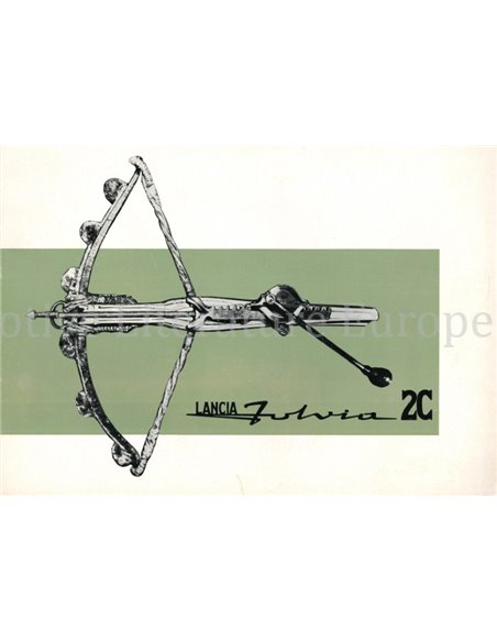 1965 LANCIA FULVIA 2C BROCHURE ENGLISH