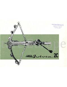 1966 LANCIA FULVIA 2C BROCHURE ENGELS
