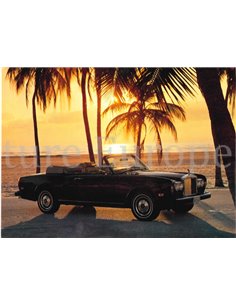 1982 ROLLS ROYCE CORNICHE HARDCOVER BETRIEBSANLEITUNG ENGLISCH 2