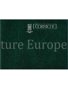 1982 ROLLS ROYCE CORNICHE HARDCOVER INSTRUCTIEBOEKJE ENGELS