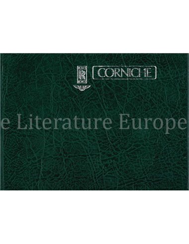 1982 ROLLS ROYCE CORNICHE HARDCOVER BETRIEBSANLEITUNG ENGLISCH