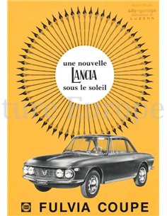 1965 LANCIA FULVIA COUPÉ DATENBLATT FRANZÖSISCH