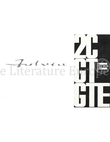 1969 LANCIA FULVIA 2C | GT | GTE BROCHURE 