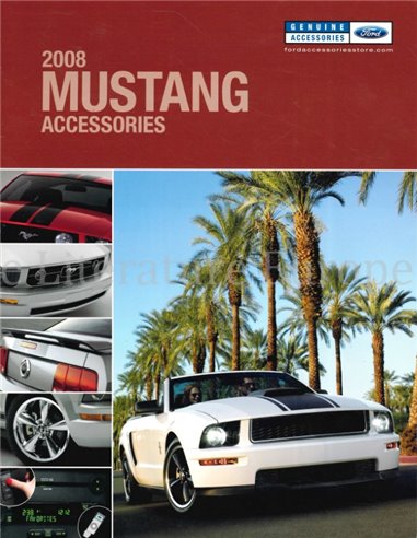 2008 FORD MUSTANG ACCESSOIRES BROCHURE ENGELS (USA)