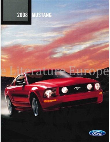 2008 FORD MUSTANG BROCHURE ENGELS (USA)