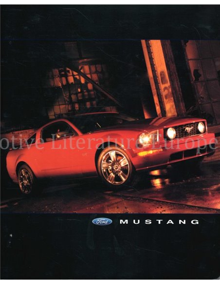 2005 FORD MUSTANG PERS BROCHURE ENGELS (USA)