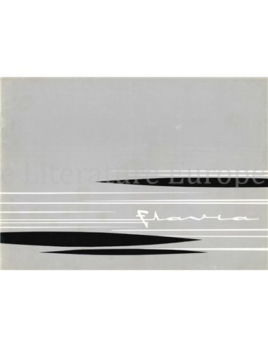 1962 LANCIA FLAVIA SALOON BROCHURE ENGLISH