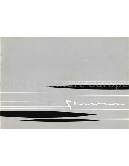 1962 LANCIA FLAVIA SEDAN BROCHURE ENGELS