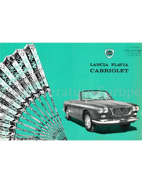 1962 LANCIA FLAVIA CABRIOLET DATENBLATT DEUTSCH