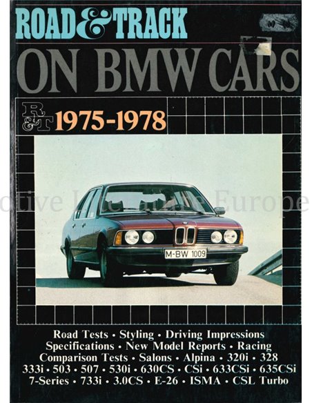 ROAD & TRACK ON BMW CARS 1975 - 1978