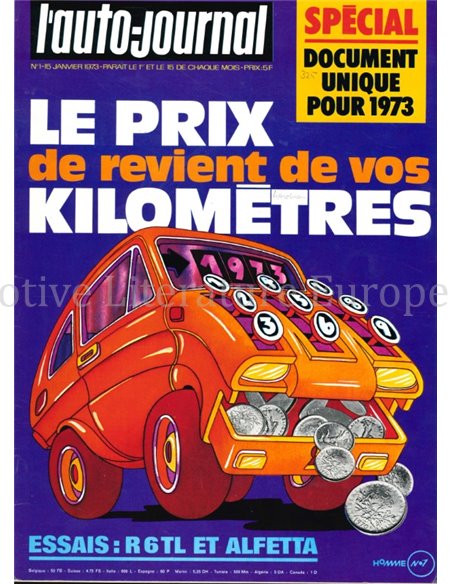1973 L'AUTO-JOURNAL MAGAZINE 01 FRENCH
