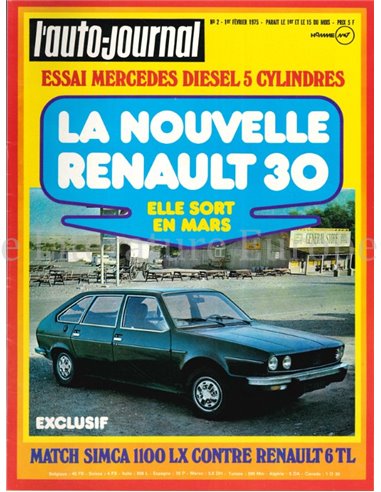 1975 L'AUTO-JOURNAL MAGAZINE 02 FRANS