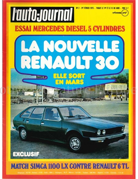 1975 L'AUTO-JOURNAL MAGAZIN 02 FRANZÖSISCH