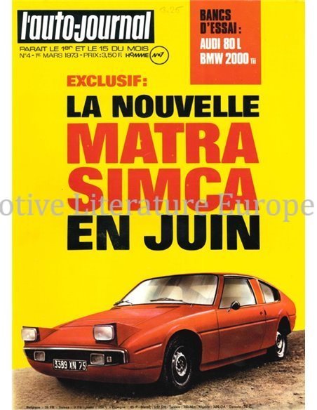 1973 L'AUTO-JOURNAL MAGAZINE 04 FRANS