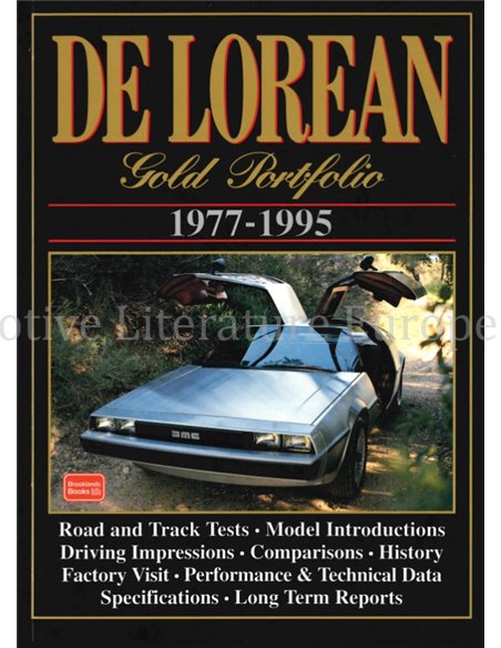 DE LOREAN GOLD PORTFOLIO 1977 - 1995 (BROOKLANDS)