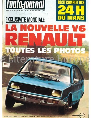 1973 L'AUTO-JOURNAL MAGAZIN 11 FRANZÖSISCH
