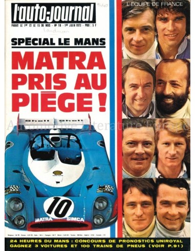 1973 L'AUTO-JOURNAL MAGAZIN 10 FRANZÖSISCH