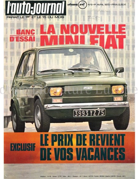 1973 L'AUTO-JOURNAL MAGAZINE 06 FRANS