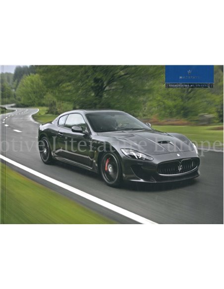 2014 MASERATI GRANTURISMO MC STRADALE HARDCOVER PROSPEKT ENGLISCH