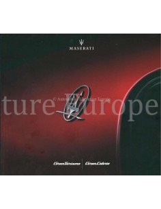 2018 MASERATI GRANTURISMO & GRANCABRIO PROSPEKT ENGLISCH