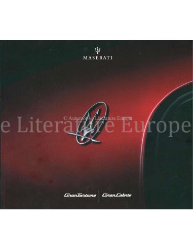 2018 MASERATI GRANTURISMO & GRANCABRIO BROCHURE ENGLISH