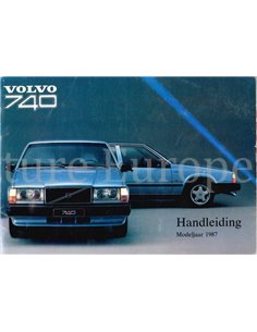 1987 VOLVO 740 OWNERS MANUAL DUTCH